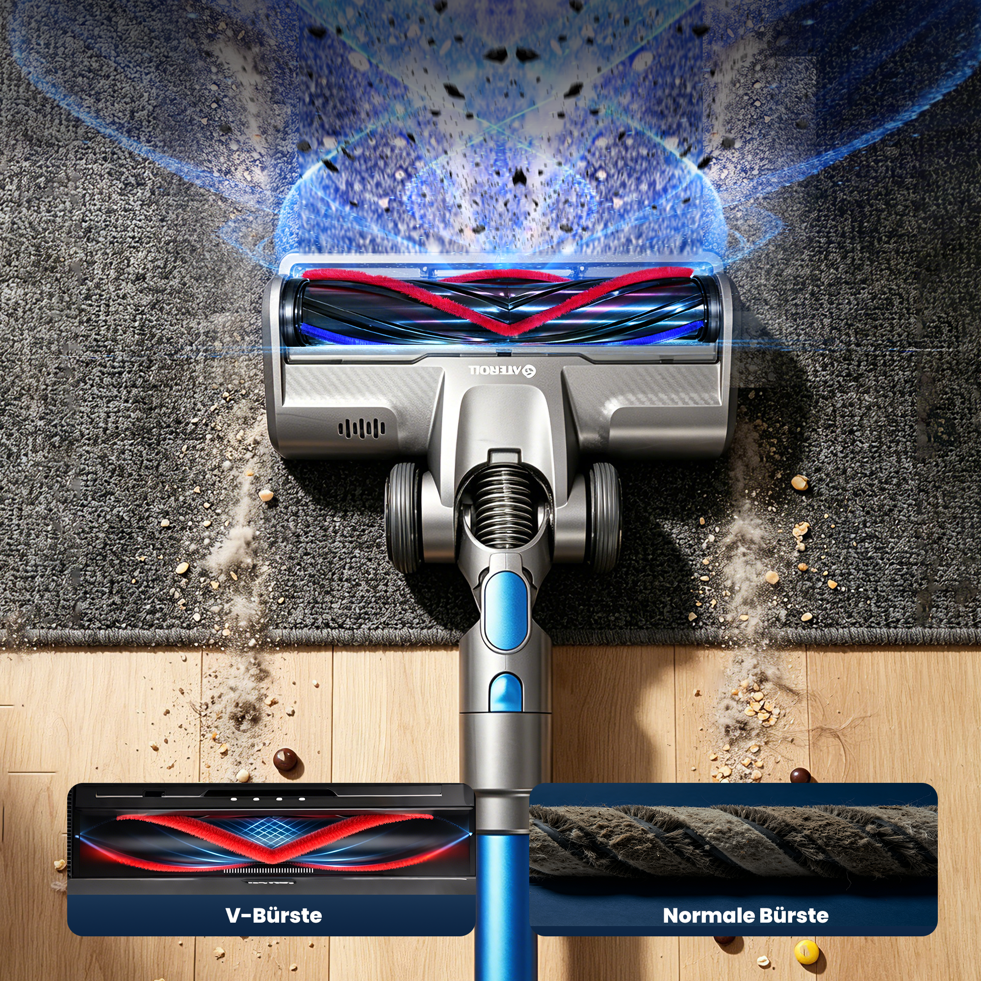 Ateroll Cordless Vacuum Cleaner: Absolute Precision