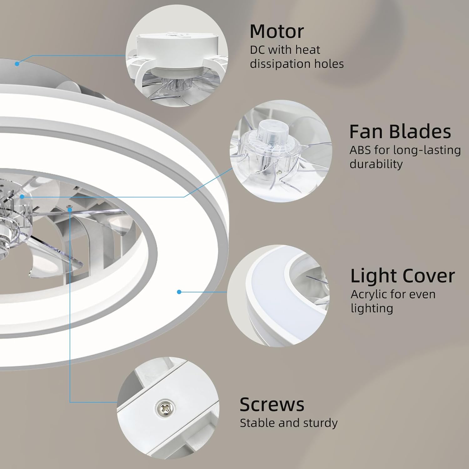 Ateroll Smart Ceiling Fan: Modern Living