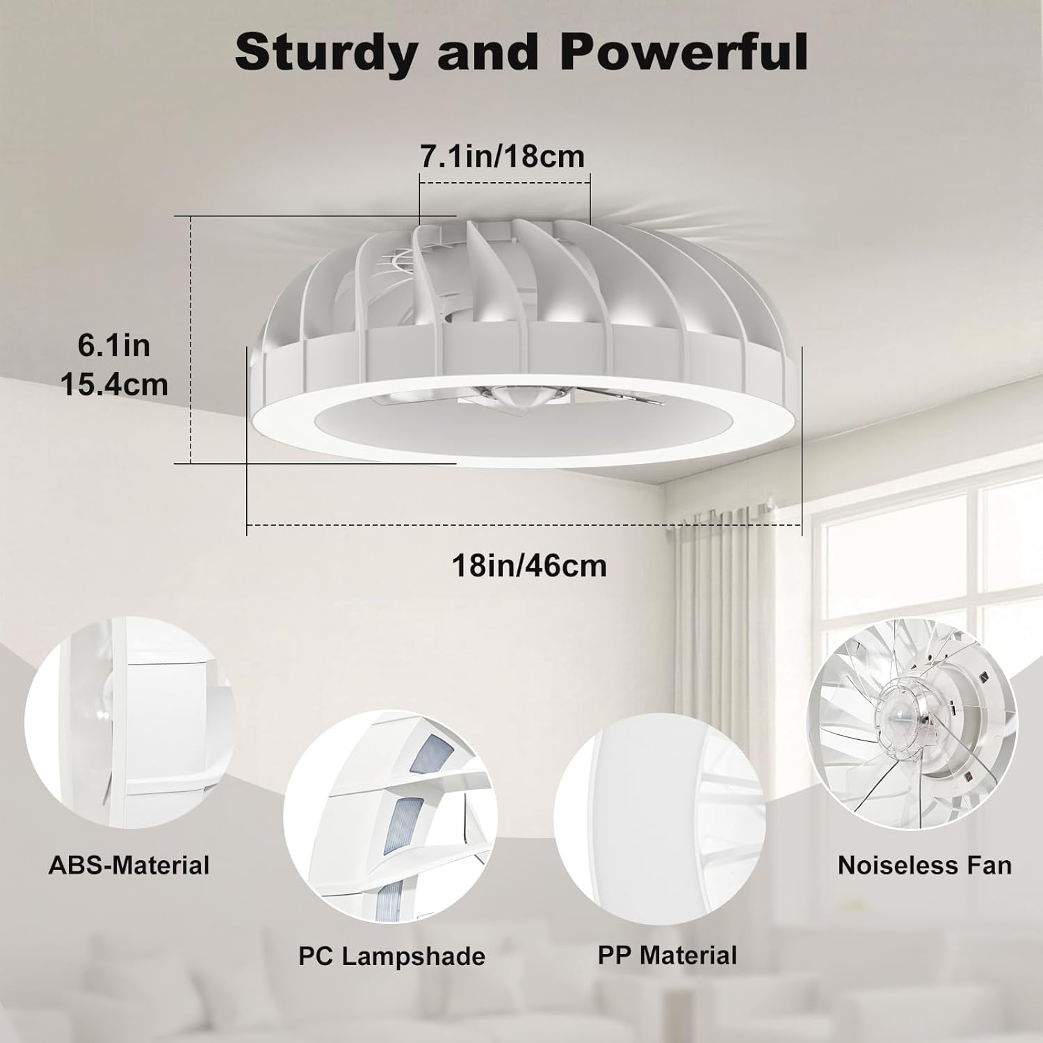 Ateroll Smart RGB Fan Light: Ambient Comfort