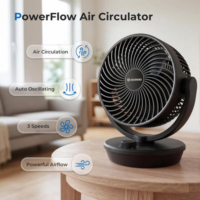 Ateroll Desk Air Circulator: Quiet Elegance