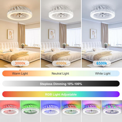 Ateroll Smart RGB Fan Light: Ambient Comfort