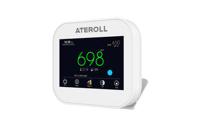Ateroll Smart CO2 & Air Quality Monitor with Touch Screen